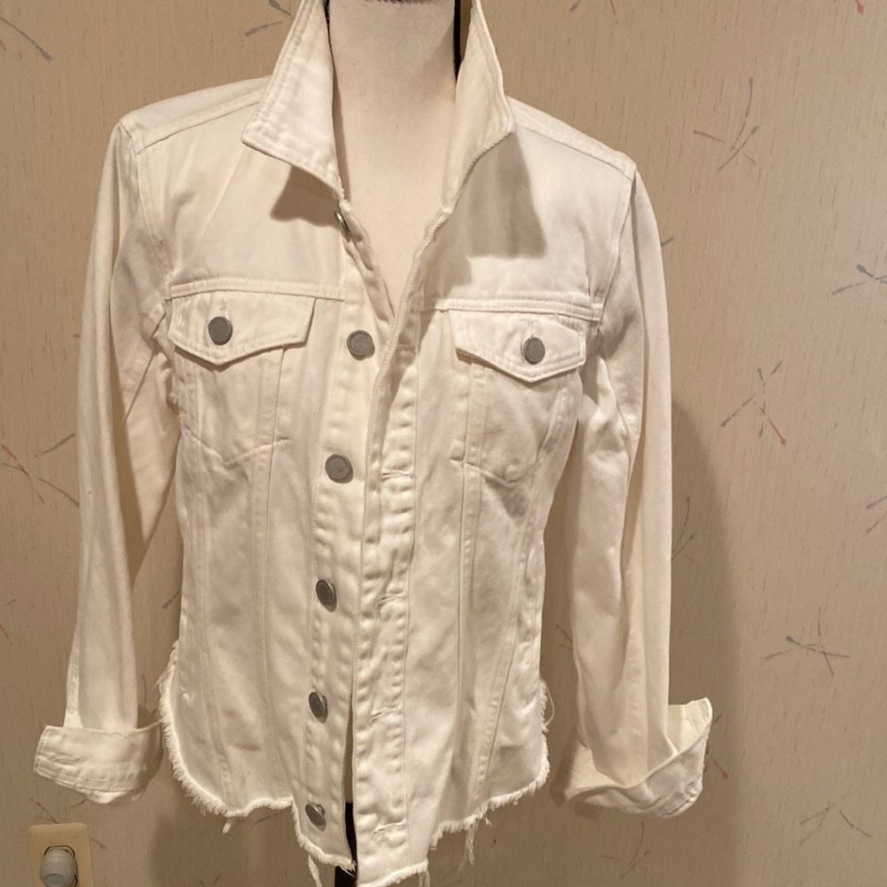 White denim jacket